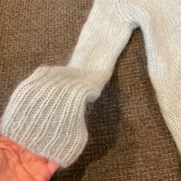 Talula Babaton mint green mohair blend cardigan (sz xx small) - Picture 4 of 7